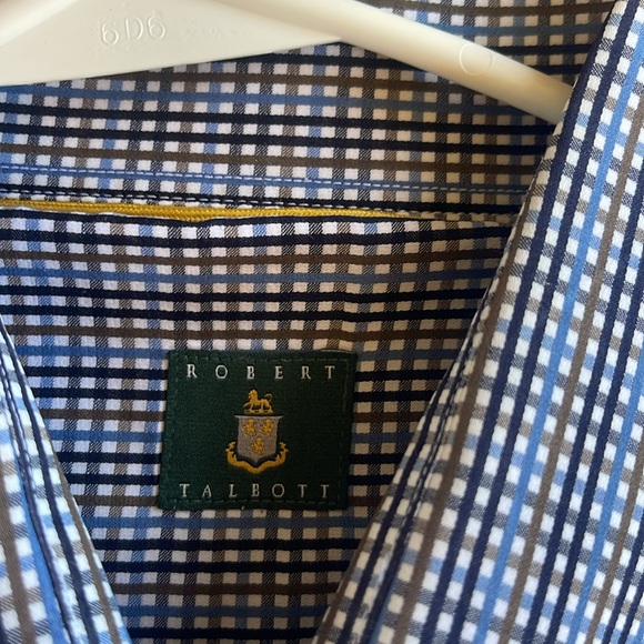 Robert Talbott Plaid Long Sleeve Buttondown, L - Picture 6 of 11